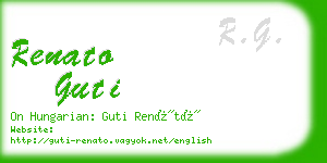 renato guti business card